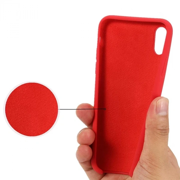 iPhone XS Max 6.5 Lansman Kılıf İçi Kadife Soft Silikon Kılıf-(1903)