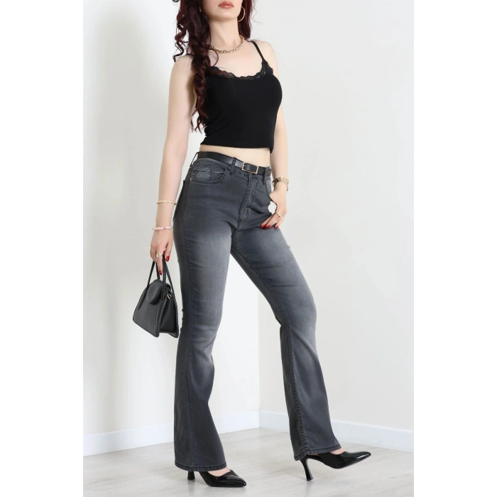 İspanyol Kot Pantolon Antrasit - 31397.2088.