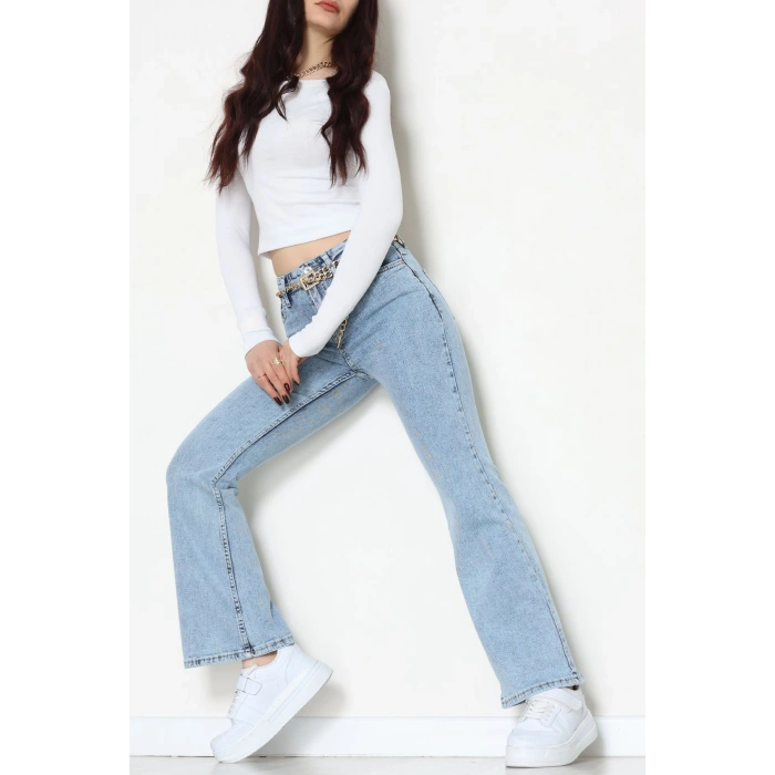 İspanyol Kot Pantolon Buzmavi - 31811.2059.