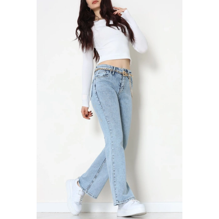 İspanyol Kot Pantolon Buzmavi - 31811.2059.