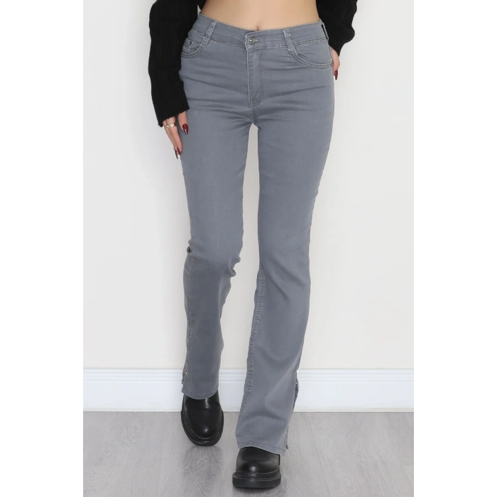 İspanyol Kot Pantolon Füme - 31545.2001.