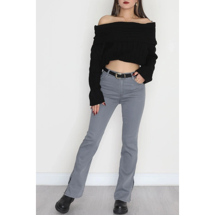 İspanyol Kot Pantolon Füme - 31545.2001.