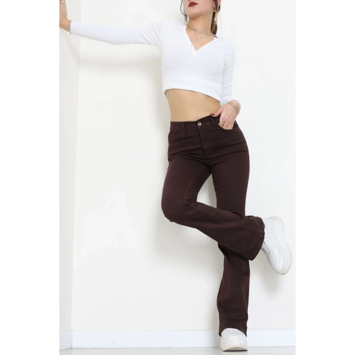 İspanyol Kot Pantolon Kahve - 31397.2088.