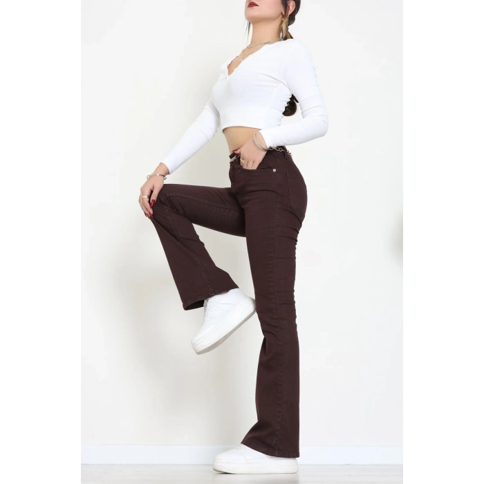 İspanyol Kot Pantolon Kahve - 31397.2088.