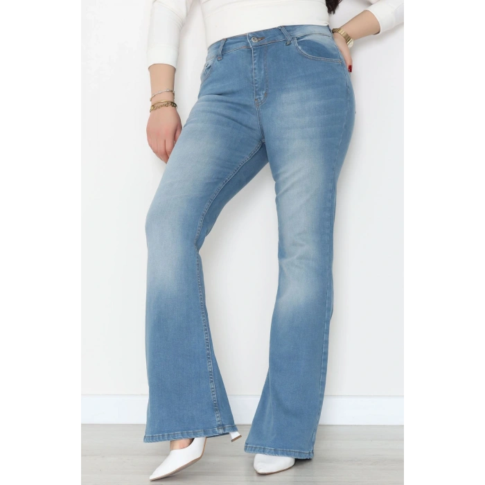 İspanyol Kot Pantolon Mavi - 31397.2088.