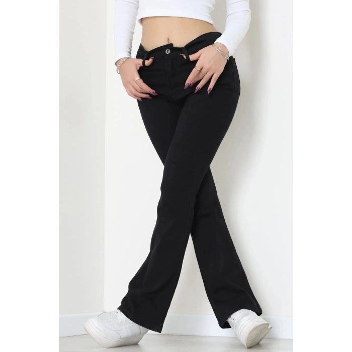 İspanyol Kot Pantolon Siyah - 31397.2088.