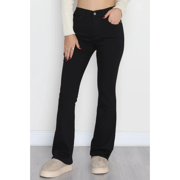 İspanyol Kot Pantolon Siyah - 31397.2088.