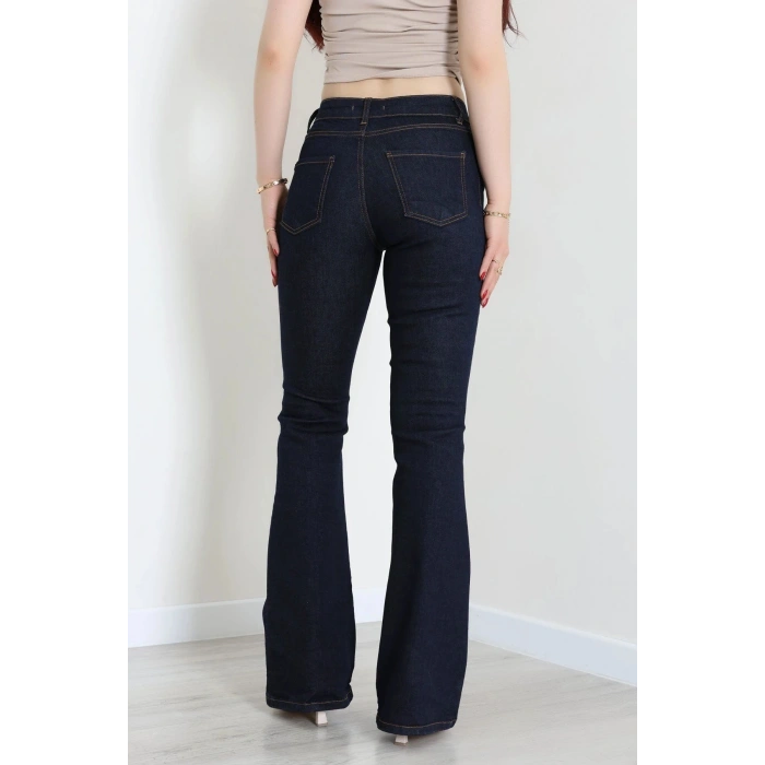 İspanyol Paça Kot Pantolon Koyulaci - 31649.1184.