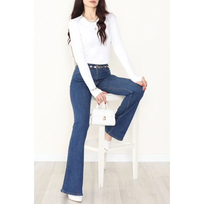 İspanyol Paça Kot Pantolon Laci - 31649.1184.