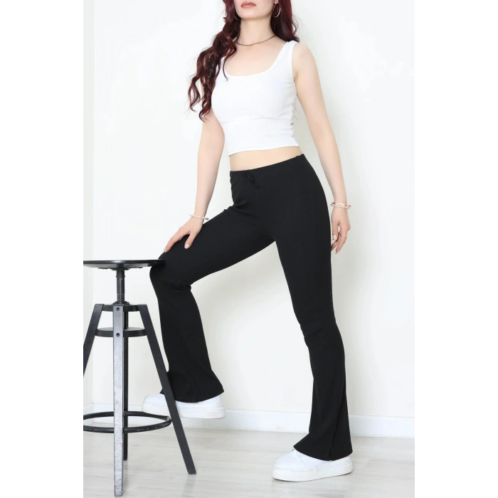 İspanyol Paça Pantolon Siyah - 71591.1092.