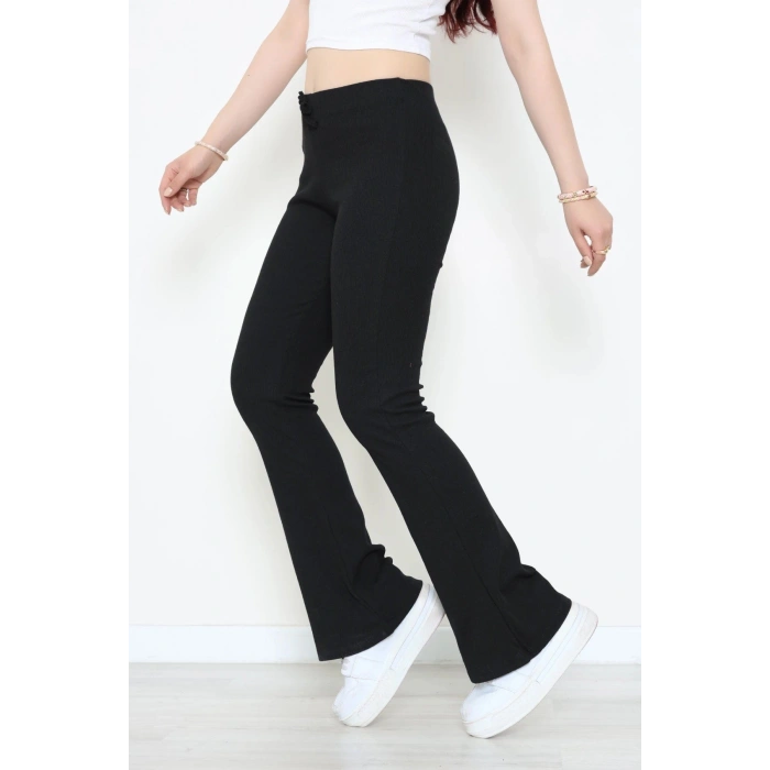 İspanyol Paça Pantolon Siyah - 71591.1092.