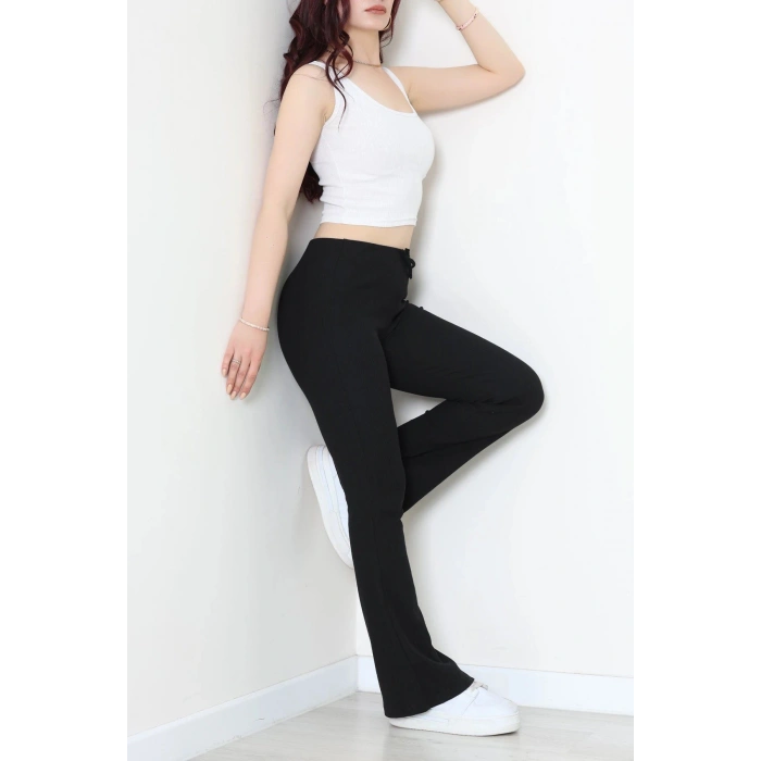 İspanyol Paça Pantolon Siyah - 71591.1092.