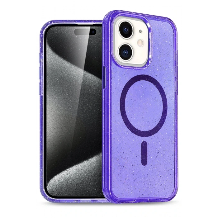 Joko Apple iPhone 12 Star Magsafe Kapak - Mor