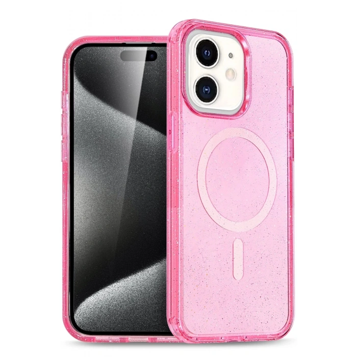 Joko Apple iPhone 12 Star Magsafe Kapak - Pembe