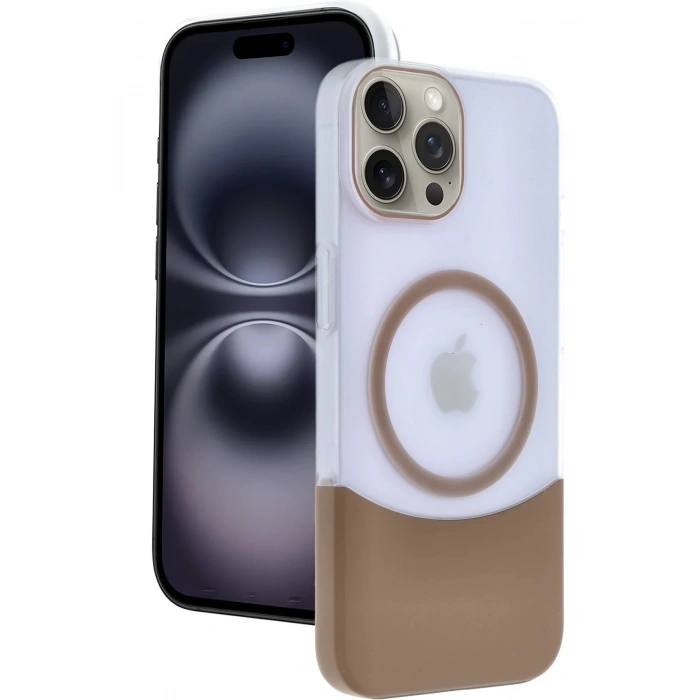 Joko Apple iPhone 15 Pro Max Velar Magsafe Kapak - Çöl Titanyum