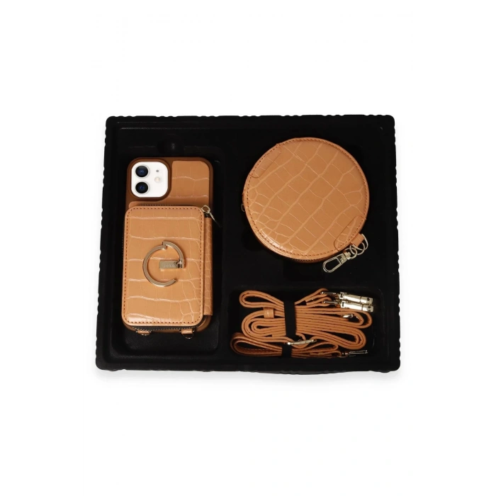 Joko iPhone 11 Kılıf Ermes Kapak - Açık Turuncu