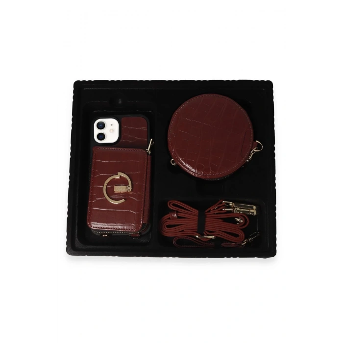 Joko iPhone 11 Kılıf Ermes Kapak - Bordo