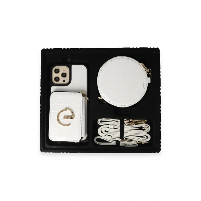 Joko iPhone 13 Pro Max Kılıf Ermes Kapak - Beyaz