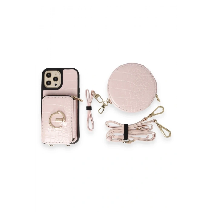 Joko iPhone 13 Pro Max Kılıf Ermes Kapak - Pembe