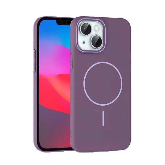 Joko iPhone 14 Broş Magsafe Kapak - Mor