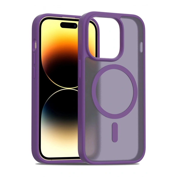 Joko iPhone 14 Pro Jota Magsafe Kapak - Derin Mor