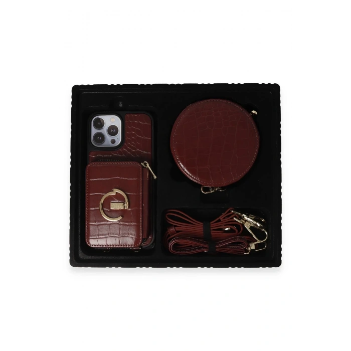 Joko iPhone 14 Pro Kılıf Ermes Kapak - Bordo