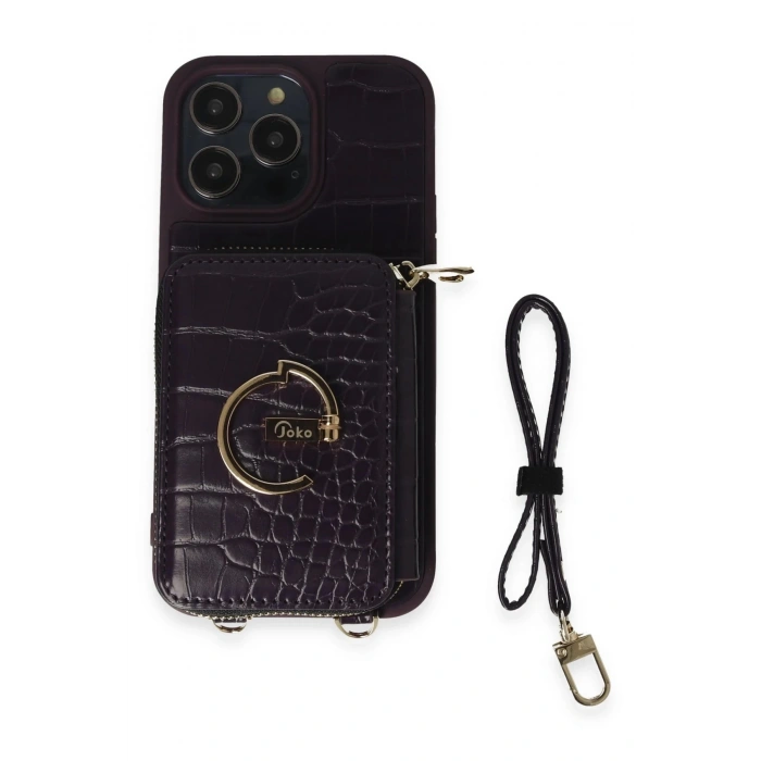 Joko iPhone 14 Pro Kılıf Ermes Kapak - Derin Mor