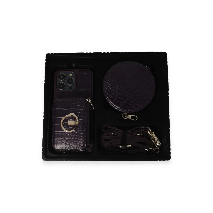 Joko iPhone 14 Pro Kılıf Ermes Kapak - Derin Mor