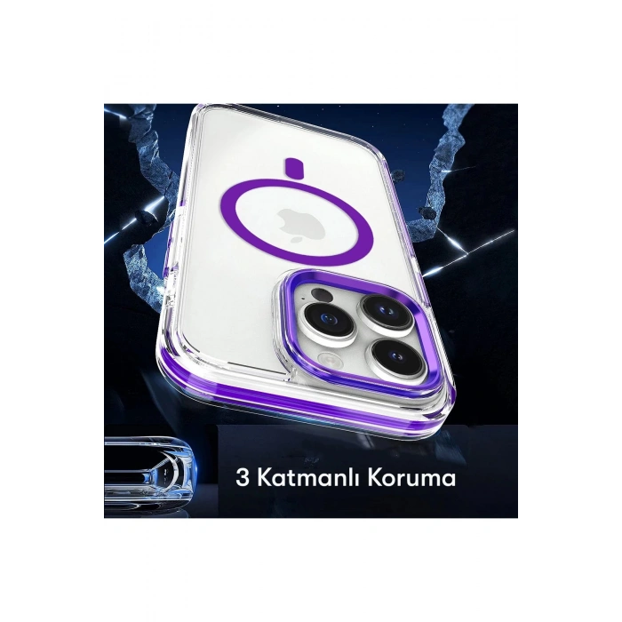 Joko iPhone 14 Pro Max Bella Magsafe Kapak - Derin Mor