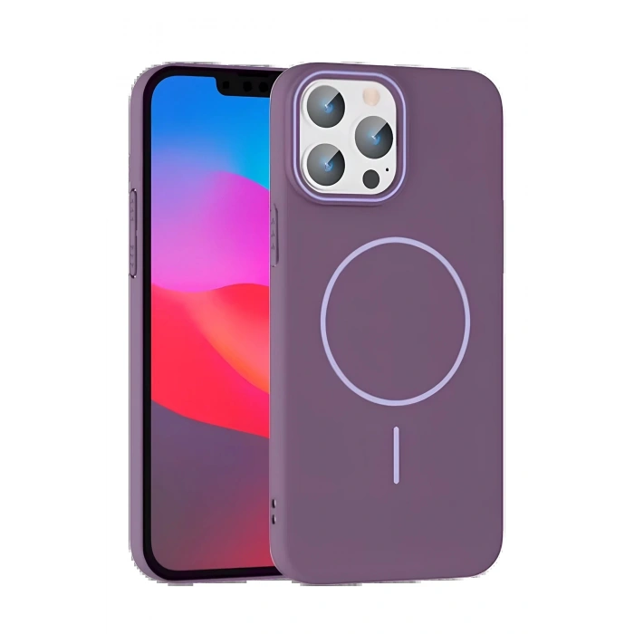 Joko iPhone 14 Pro Max Broş Magsafe Kapak - Mor