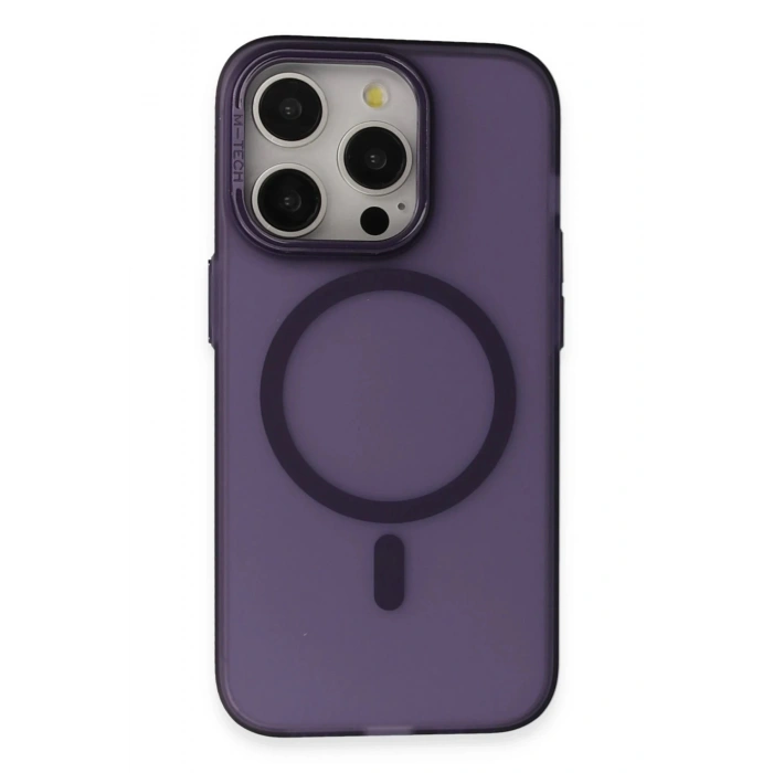 Joko iPhone 14 Pro Max Frost Standlı Magsafe Kapak - Derin Mor