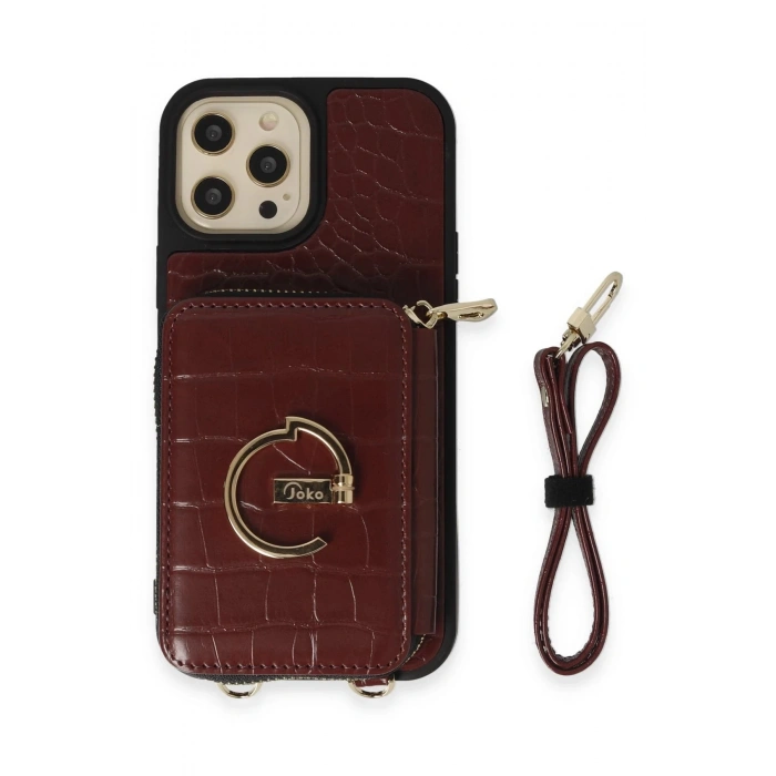 Joko iPhone 14 Pro Max Kılıf Ermes Kapak - Bordo