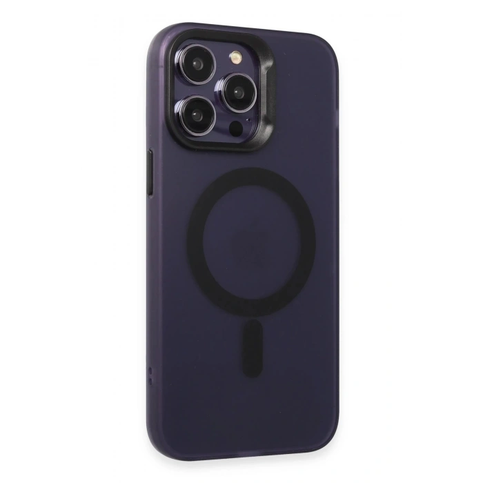 Joko iPhone 14 Pro Max Kılıf Mateks Magsafe Kapak - Derin Mor