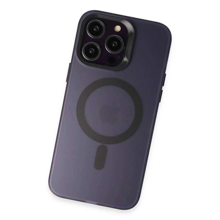 Joko iPhone 14 Pro Max Kılıf Mateks Magsafe Kapak - Derin Mor