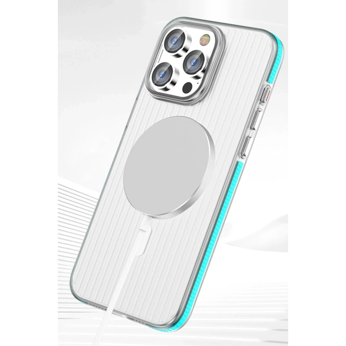 Joko iPhone 14 Pro Max Line Magsafe Kapak - Gri