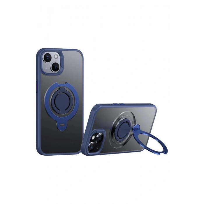 Joko iPhone 15 Avatar 360 Dönen Magsafe Kapak - Lacivert