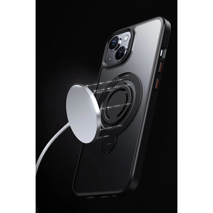 Joko iPhone 15 Avatar 360 Dönen Magsafe Kapak - Siyah