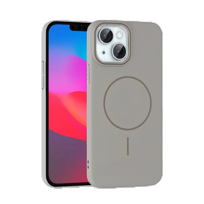 Joko iPhone 15 Plus Broş Magsafe Kapak - Titan Gri
