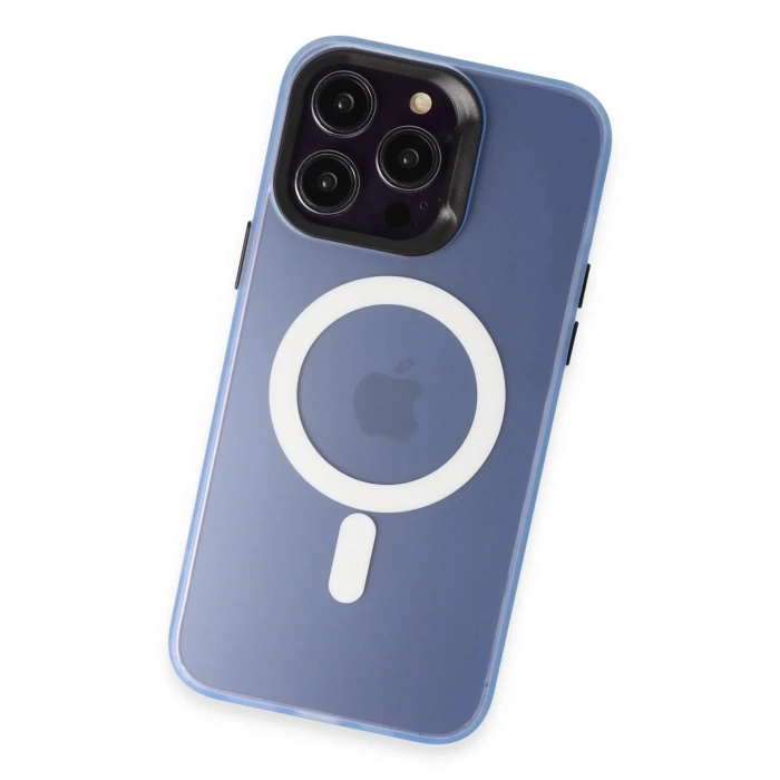Joko iPhone 15 Pro Kılıf Mateks Magsafe Kapak - Sierra Blue