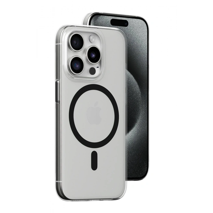 Joko iPhone 15 Pro Max Kılıf Bubble Magsafe Kapak - Siyah