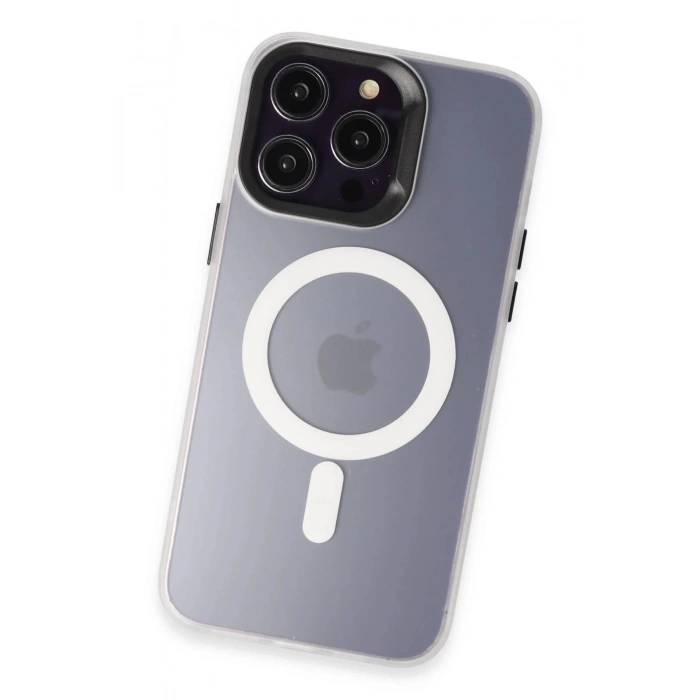 Joko iPhone 15 Pro Max Kılıf Mateks Magsafe Kapak - Beyaz