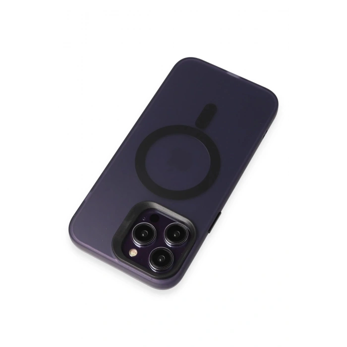 Joko iPhone 15 Pro Max Kılıf Mateks Magsafe Kapak - Derin Mor