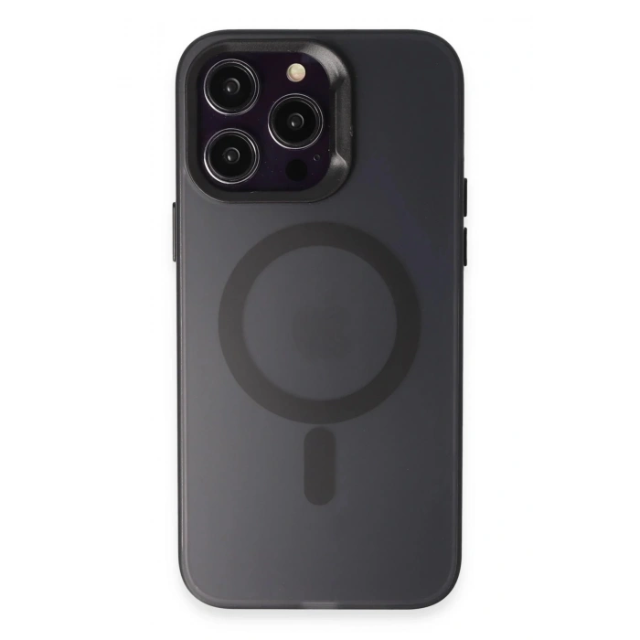 Joko iPhone 15 Pro Max Kılıf Mateks Magsafe Kapak - Siyah