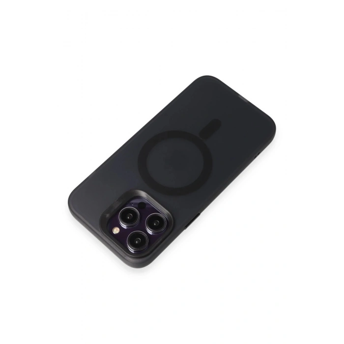 Joko iPhone 15 Pro Max Kılıf Mateks Magsafe Kapak - Siyah