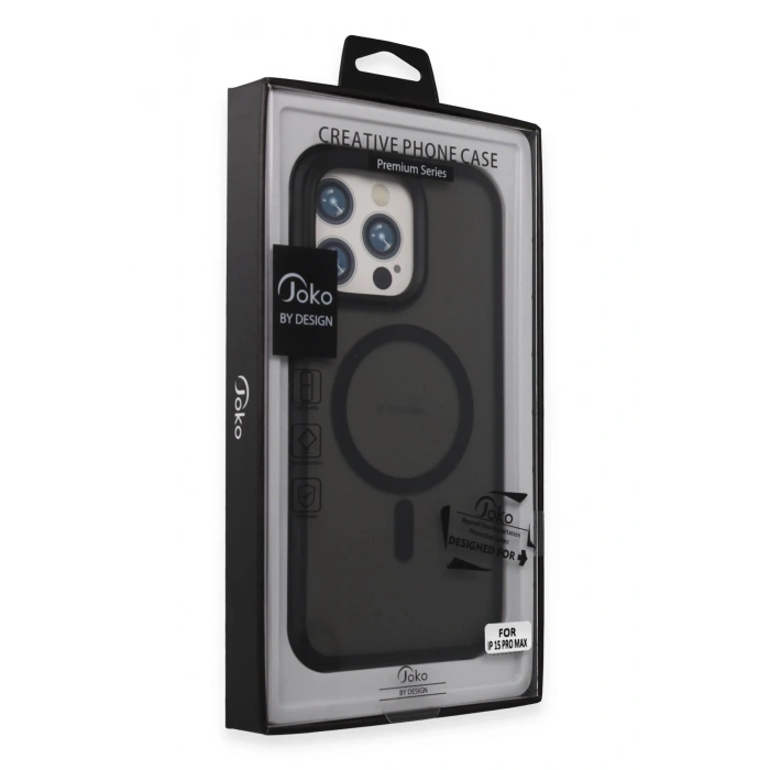 Joko iPhone 15 Pro Max Toras Airbag Magsafe Kapak - Siyah