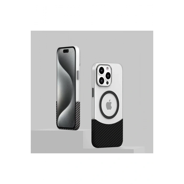 Joko iPhone 16 Plus Carbon Puzzle Magsafe Kapak - Siyah