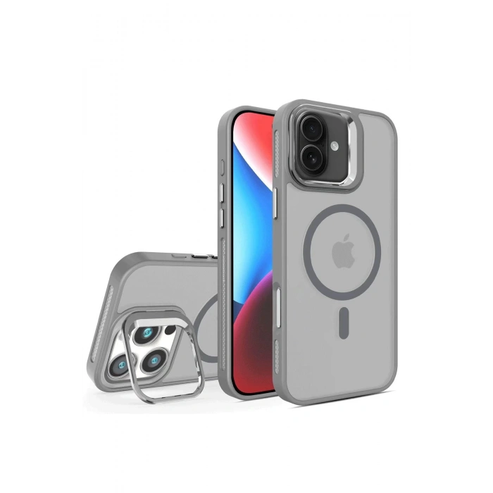 Joko iPhone 16 Plus Flet Lens Magsafe Kapak - Gri