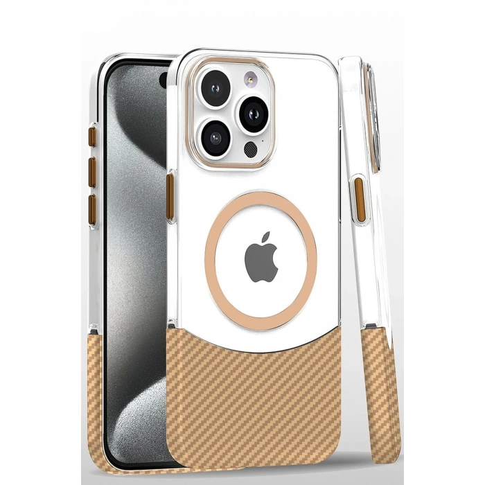 Joko iPhone 16 Pro Carbon Puzzle Magsafe Kapak - Desert