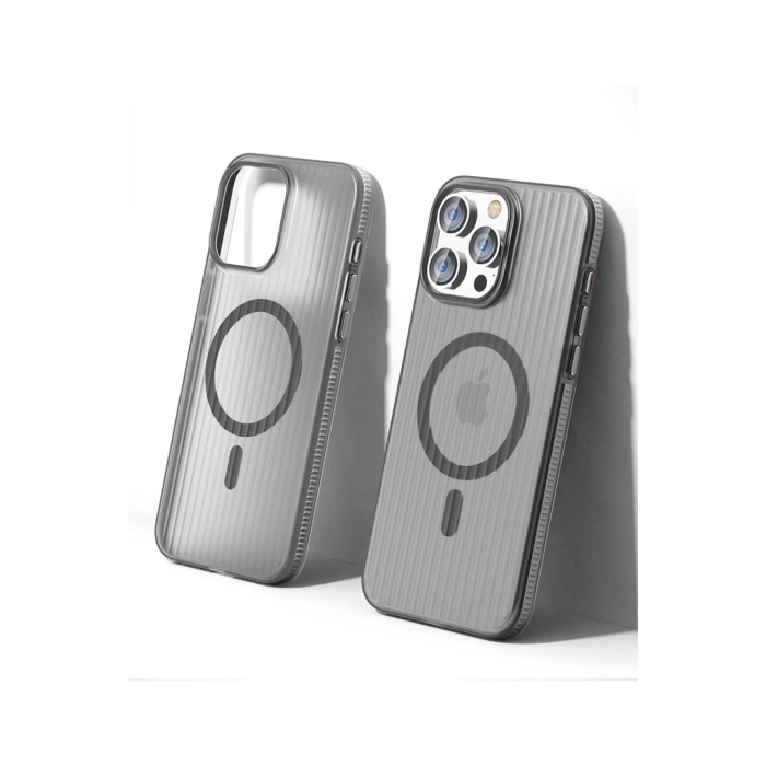 Joko iPhone 16 Pro Line Magsafe Kapak - Gri