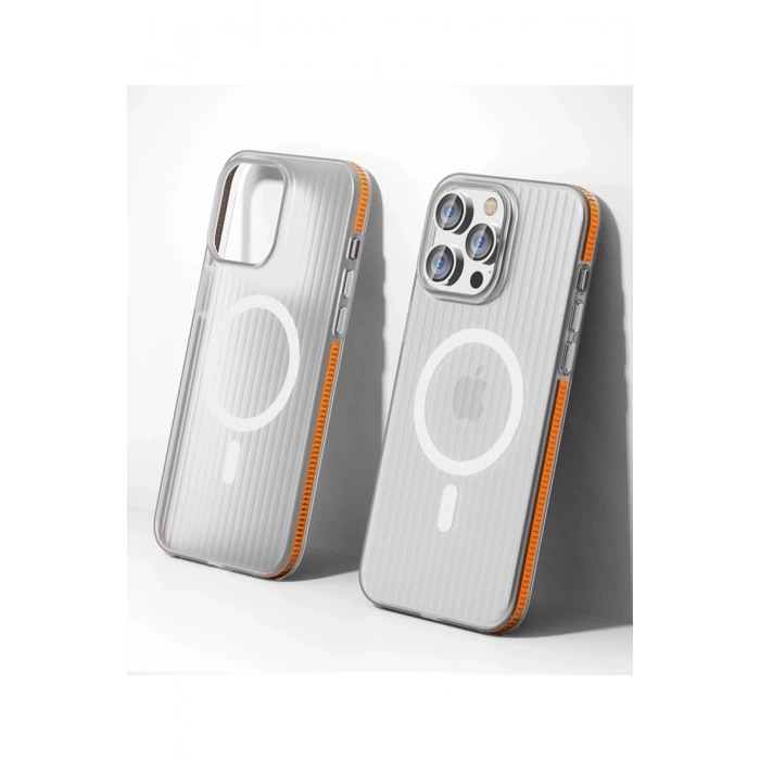 Joko iPhone 16 Pro Line Magsafe Kapak - Turuncu